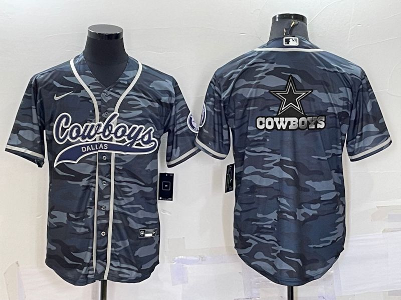 Men Dallas Cowboys Blank Camo 2022 Nike Co branded NFL Jersey->dallas cowboys->NFL Jersey